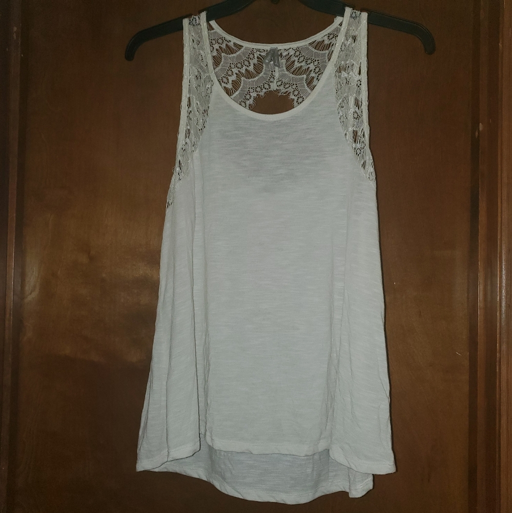 Vanity White Lace Tank